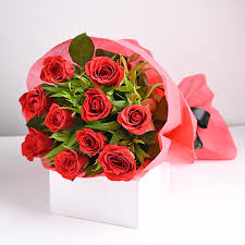 red roses bouquet flower