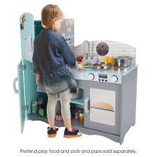 Sets made of wood are generally more durable and will last longer. Kids Toy Kitchen Set Fun Pretend Play Home Kitchen Playset With Oven Sink Stove Refrigerator Freezer By Hey Play Overstock 21611283