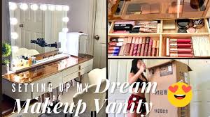 dream makeup vanity set up so stunning