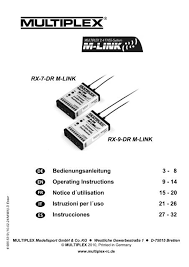 Multiplex M Link Rx 7 Dr M Link Operating Instructions Manual Pdf  gambar png