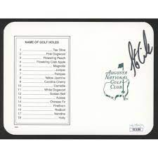 Stewart ernest cink is an american professional golfer most recently known for winning the 2009 open championship, beating. Stewart Cink Signed Masters Augusta National Golf Club Scorecard Jsa Coa Pristine Auction