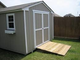 A concrete ramp may be considered a bit of overkill (but as always the most durable solution). Rocks Under Wooden Shed Ramp Doityourself Com Community Forums