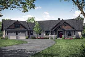 Craftsman Plan With Angled Garage