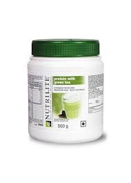 nutrilite protein powder with green