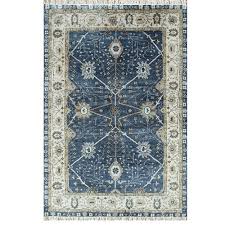 jaipur rugs hand knotted wool blue