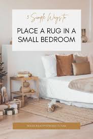 a rug when the bed is against the wall