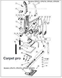 carpet pro cpu 85 upright vacuum parts