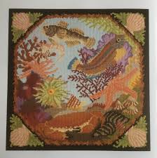 Rockpool Cushion Tapestry Needlepoint Colour Chart