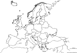 Pdf cartina politica europa da stampare formato a4. Contorno Mappa Europa Pdf Liberi Di Stampa