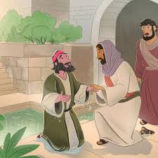 On the sabbath day, jesus heals a man born blind. Jesus And The Blind Man Story