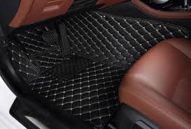 rubber black premium car floor mat at