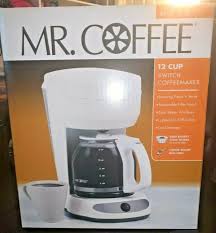 The classic functionality of mr. Mr Coffee 12 Cup Switch Maker White Cg12 For Sale Online Ebay