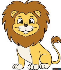 how to draw an easy cartoon lion
