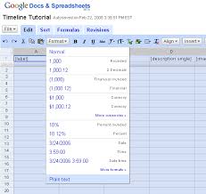 Timeline Tutorial Setting Up Your Spreadsheet In Google Docs