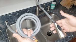 how to replace a pull down faucet hose
