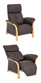 Genau diese vielfalt des holzsessels finden sie in unserem online shop für holzmöbel: Fernsehsessel Braun Holz Leder Relaxsessel Fernsehsessel Sessel Holz