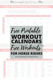 free workout plan for horse riders