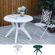 Round Outdoor Plastic Dining Table W