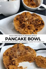 pumpkin e protein pancake bowl a
