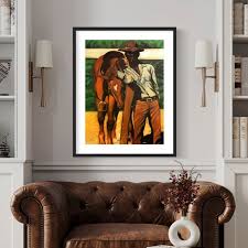 Black Cowboy African American Art Print