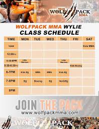 wylie cl schedule wolfpack mma