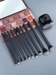 11pcs set black makeup brush set for