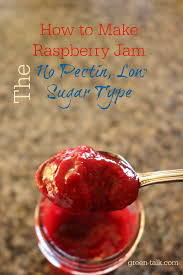 make raspberry jam low sugar no pectin