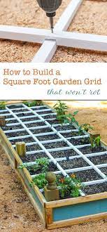 how to build a square foot gardening