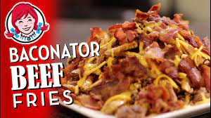 wendy s baconator fries with beef you