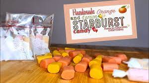handmade starburst candy sour juicy