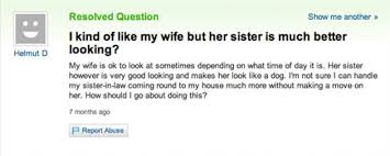 funny questions and answers on yahoo
