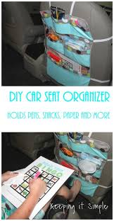 Diy Car Seat Organizer Perfect For