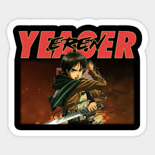 (aot) eren jaeger | keep moving forward. Eren Yeager Aot Attack On Titan Sticker Teepublic