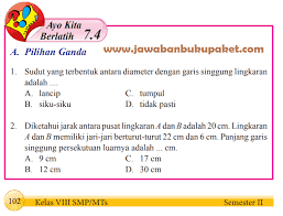 Soal ipa smp kelas 8 semester 2 dan kunci jawaban. Lengkap Jawaban Matematika Kelas 8 Ayo Kita Berlatih 7 4 Halaman 102 103 104 Kunci Jawaban Buku Paket Terbaru Lengkap Bukupaket