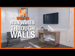 How To Run Wires Through Walls The