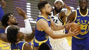 A battle on the streets. Nba Stephen Curry Shines For Golden State Warriors In Win Over Leaders Utah Jazz Bbc Sport