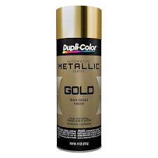 oz gold metallic aerosol automotive paint