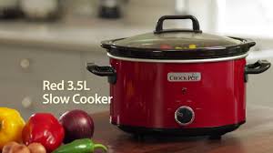 Once you have a feel for the timing of your crock pot, you won't need to do this step. Crock Pot 3 5l Red Slow Cooker Scv400rd Crockpot Uk English
