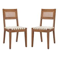 Get 5% in rewards with club o! Amazon Brand Rivet Erikson Vegan Leather Woven Dining Chair Set Of 2 18 W Beige Rivet In 2021 Woven Dining Chairs Metal Dining Chairs Side Chairs Dining