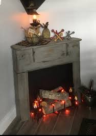 Corner Faux Fireplace