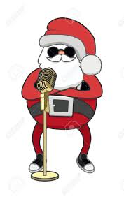 Cheerful Santa With Microphone Vector Royalty Free Cliparts, Vectors, And  Stock Illustration. Image 29836322.