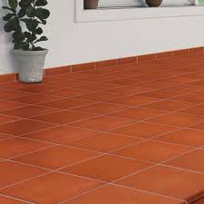 matte terracotta floor tiles