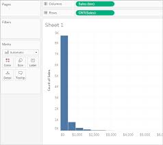 Create Bins From A Continuous Measure Tableau