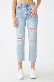 The Larchmont Distressed Straight Leg Jeans
