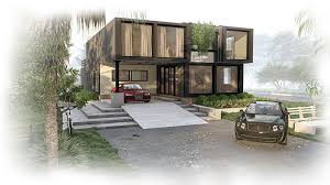 Two Story Container House Design 3d