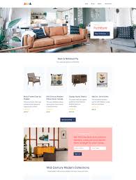 furniture interiors landing page design