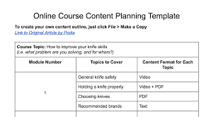 How To Plan Online Course Content And Choose The Right Formats