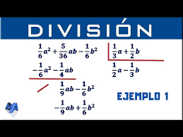 división de polinomios con fracciones