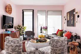 20 pretty pink living rooms