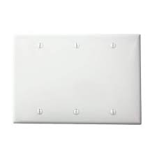 Leviton White 3 Gang Blank Plate Wall